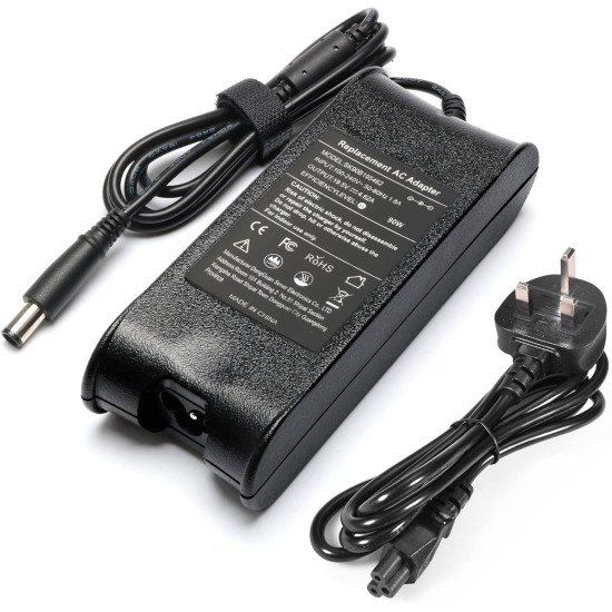 Dell 19.5V 3.34A 65W Compatible Big Pin Power Adapter with 7.4mm*5.0mm Charger
