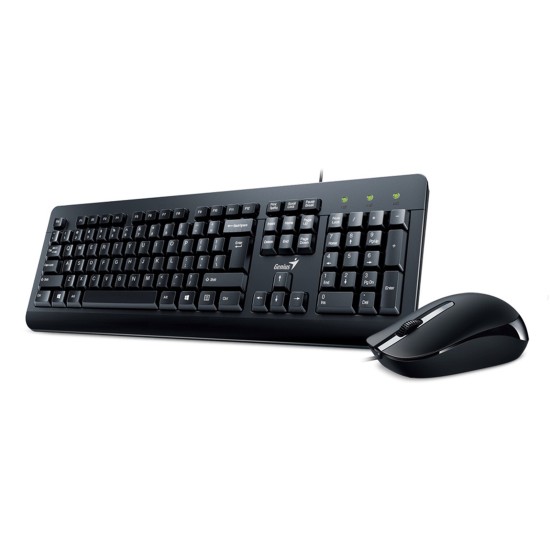 Genius KM-160 Wired Keyboard and Mouse Combo Set, USB Plug and Play