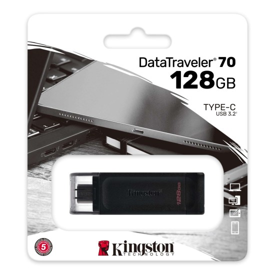 Kingston DT70 128GB DataTraveler Memory USB 3.2/USB-C Stick