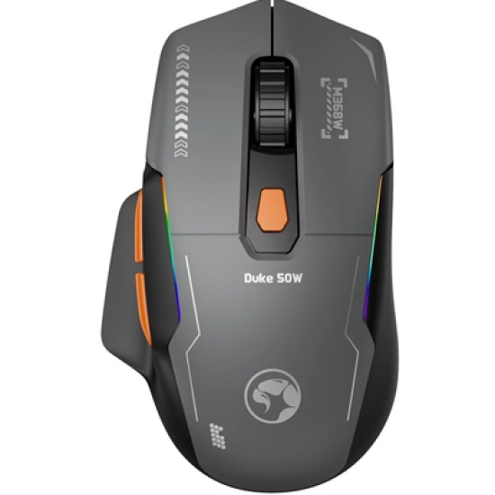 Marvo Duke 50 M368W Wireless Gaming Mouse, Tri-Mode Connectivity USB, 2.4GHz & Bluetooth, 6 DPI levels (800 - 12800), 1000Hz Polling Rate
