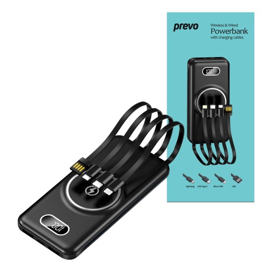 Prevo SP5002 Wireless Charging Power Bank,10000mAh Portable Charging