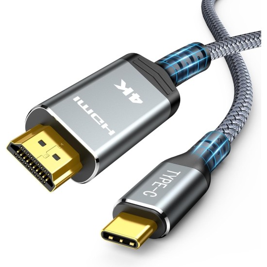 USB C to HDMI Cable 4K 1.8m, UHD Thunderbolt 3/4 to HDMI Cable